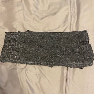 Grey Sparkly Bathing Suit Top